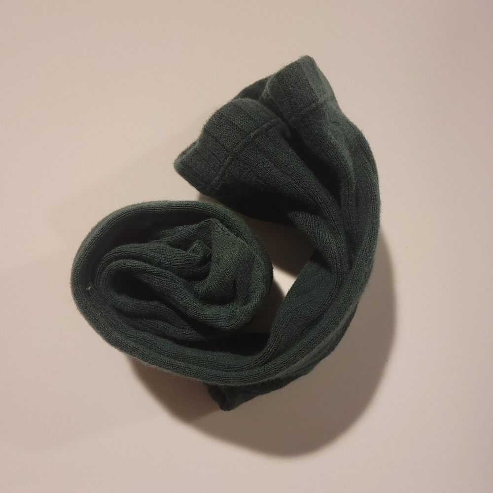 Condor Ribbed Tights In Pine Green, Size 2